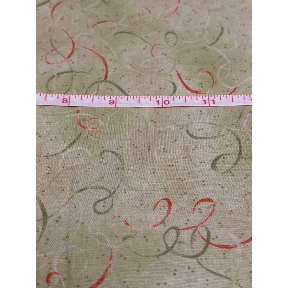 12 Days Of Christmas Benartex Fabric‎ 40x42 Inches Green & Red Confetti Cotton